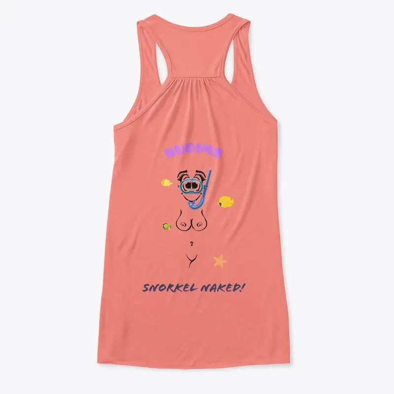 Snorkel Naked (Womens Front and back)